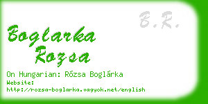 boglarka rozsa business card